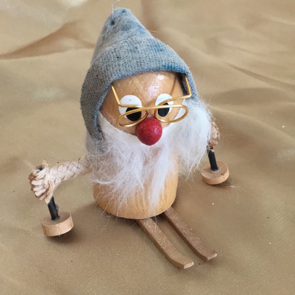Curt Adler Vintage Wood Elf Troll with Glasses⭐️